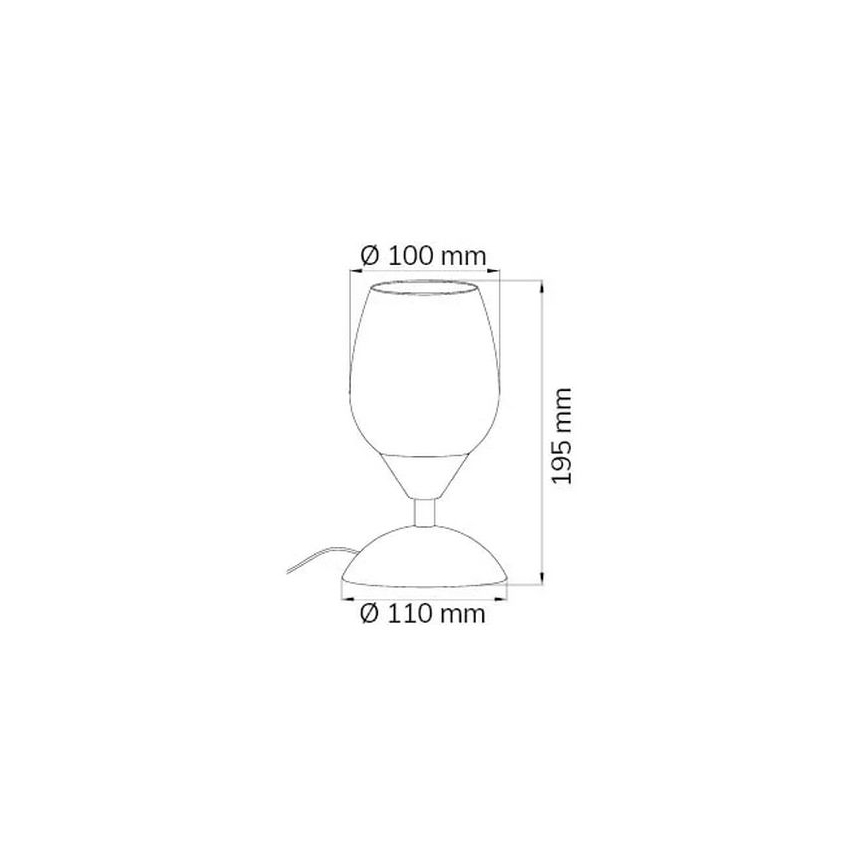 Wofi 814101640500 - Dimmbares Touch-Tischlampe FLAME 1xE14/60W/230V