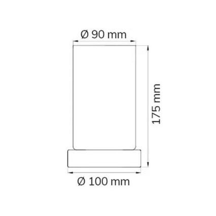 Wofi 830701640170 - Dimmbare Tischleuchte mit Touch-Funktion LOFT 1xE14/40W/230V