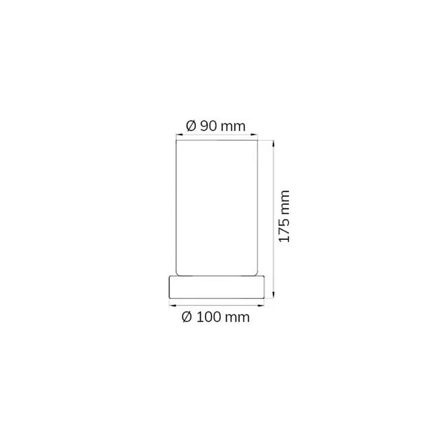 Wofi 830701640170 - Dimmbare Tischleuchte mit Touch-Funktion LOFT 1xE14/40W/230V