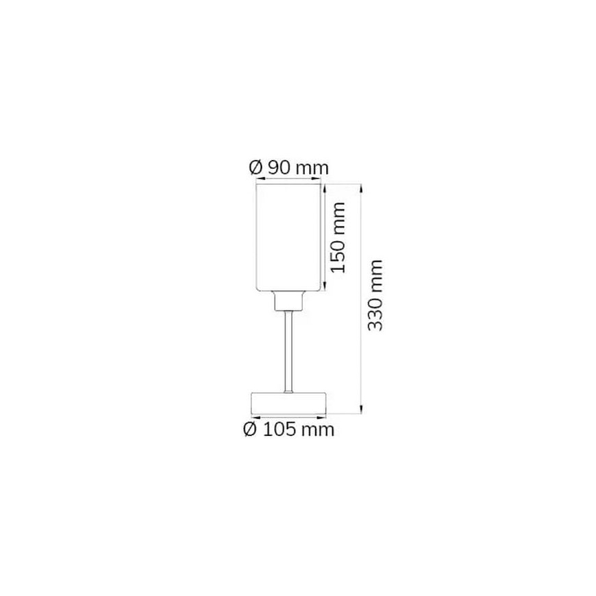 Wofi 830701640330 - Dimmbare Tischleuchte mit Touch-Funktion LOFT 1xE14/40W/230V
