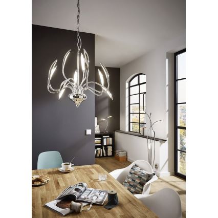 Wofi 8326.02.01.5000 - Dimmbare LED-Tischlampe mit Touch-Funktion HAMPTON 2xLED/5,2W/230V