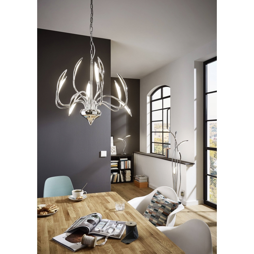 Wofi 8326.02.01.5000 - Dimmbare LED-Tischlampe mit Touch-Funktion HAMPTON 2xLED/5,2W/230V