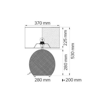 Wofi 8456.01.70.6100 - Tischlampe LEGEND 1xE27/60W/230V