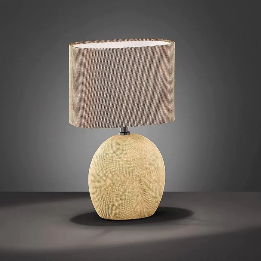 Wofi 845601236000 - Tischlampe CARMEN 1xE14/40W/230V beige