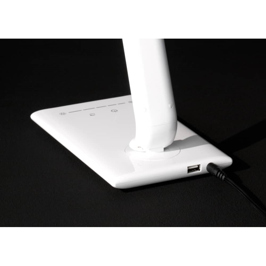 Wofi 8469.01.01.0000 - LED dimmbare Touch-Tischlampe TUBAC LED/7W/230V 3000-6500K Weiß