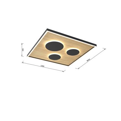 Wofi 9012-306L - LED dimmbare Deckenleuchte DIJON LED/40W/230V