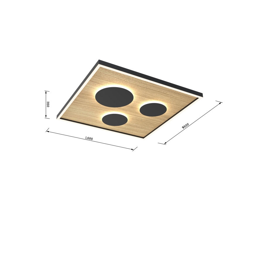 Wofi 9012-306L - LED dimmbare Deckenleuchte DIJON LED/40W/230V