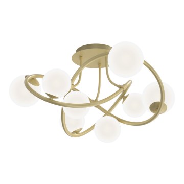 Wofi 9014-801 - LED-Anbauleuchte NANCY 8xG9/3,5W/230V golden/weiß