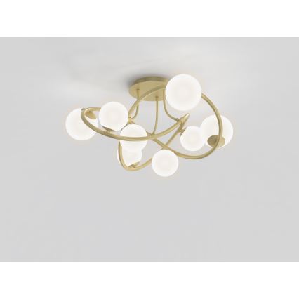 Wofi 9014-801 - LED-Aufbauleuchte NANCY 8xG9/3,5W/230V golden/weiß