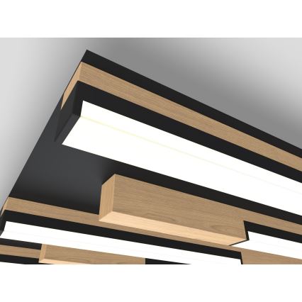 Wofi 9031-606 - LED dimmbares Deckenleuchte PALERMO LED/26W/230V Gummibaum