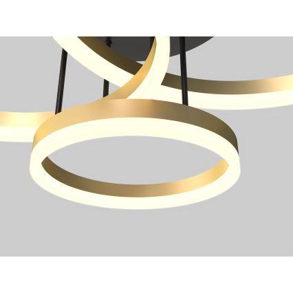 Wofi 9049-401 - LED dimmbare Deckenleuchte PERPIGNAN LED/51W/230V goldfarben