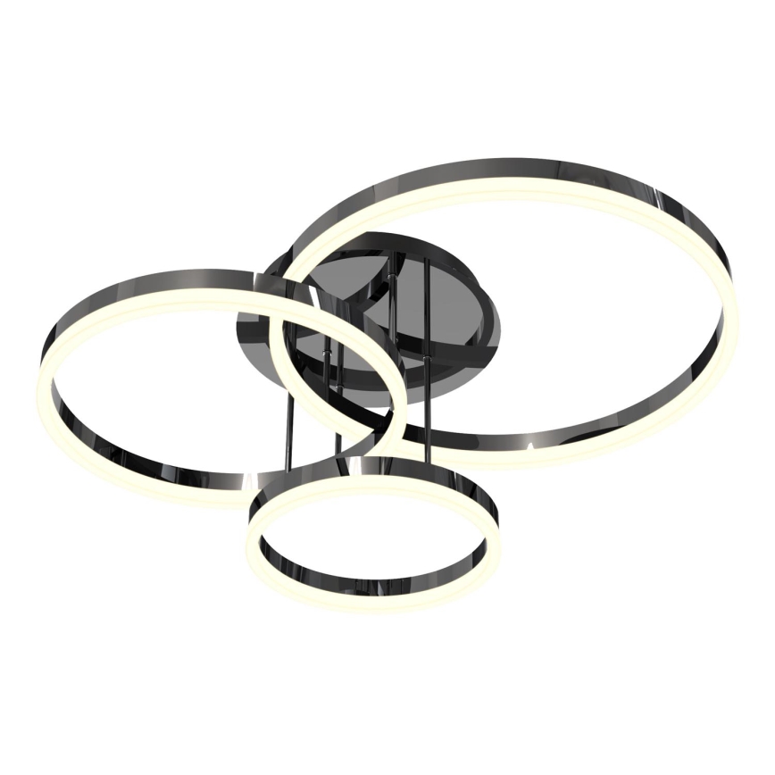 Wofi 9049-405 - Dimmbare LED-Anbauleuchte PERPIGNAN LED/51W/230V schwarz/glänzendes Chrom
