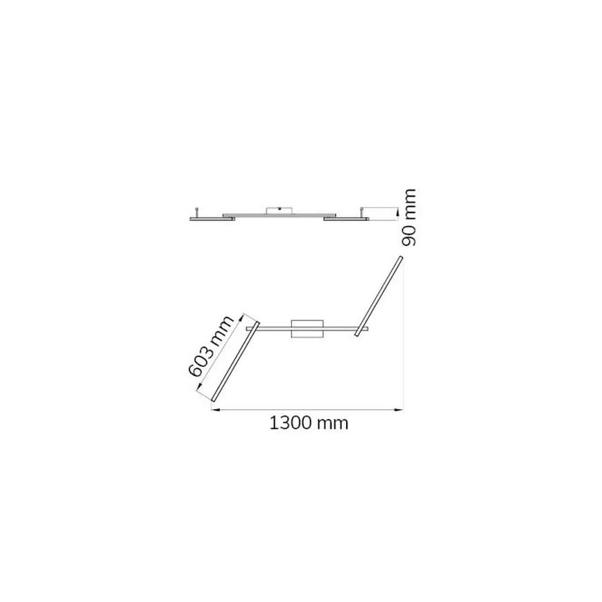 Wofi 9163.03.01.0000 - LED-Aufbauleuchte CLAY 3xLED/10W/230V