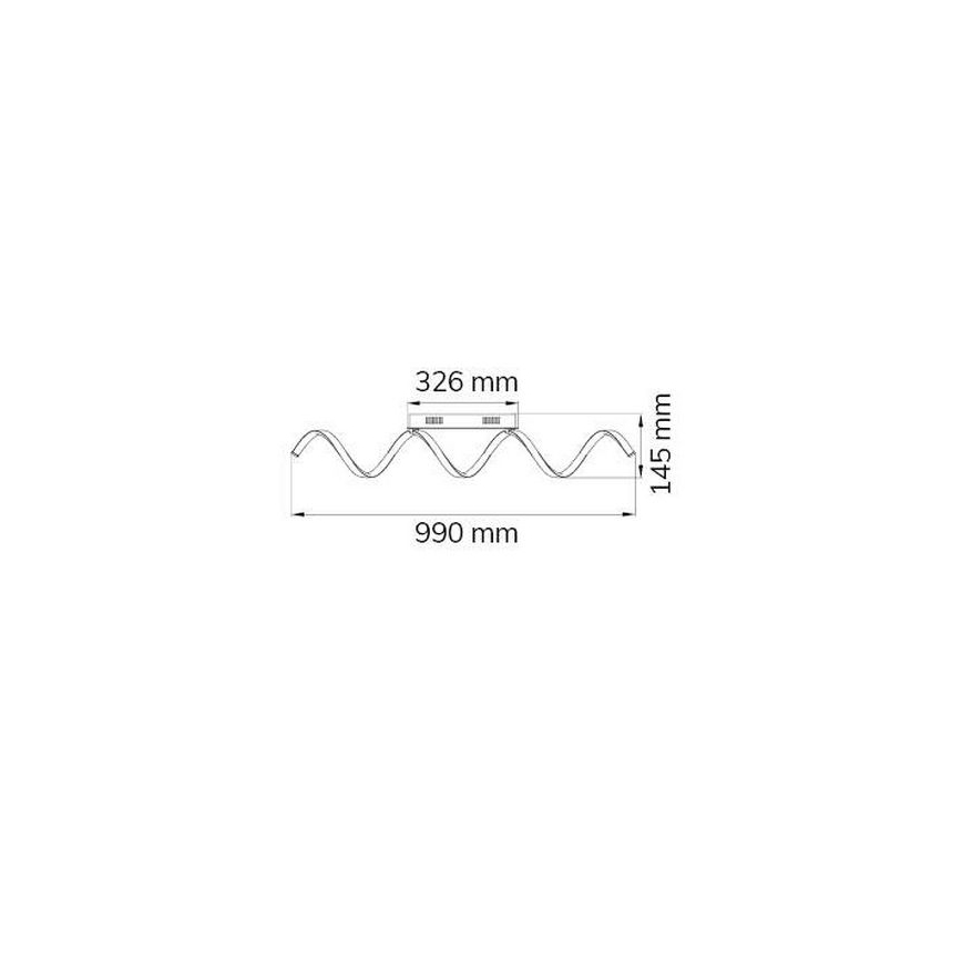 Wofi 9398.01.15.7000 - Dimmbare LED-Aufbauleuchte RUSSELL LED/32W/230V