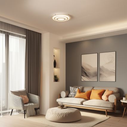 Wofi 9464.01.06.9000 - LED Deckenleuchte FLYNN LED/25W/230V Ø 60 cm weiß