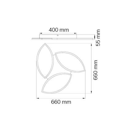 Wofi 9486.03.70.8680  – Dimmbare LED-RGBW-Deckenleuchte KIRK LED/22W/230V Wi-Fi + Fernbedienung