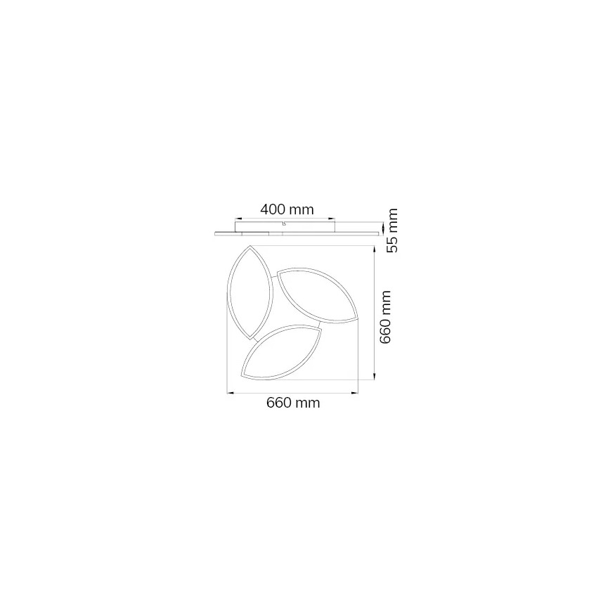 Wofi 9486.03.70.8680  – Dimmbare LED-RGBW-Deckenleuchte KIRK LED/22W/230V Wi-Fi + Fernbedienung