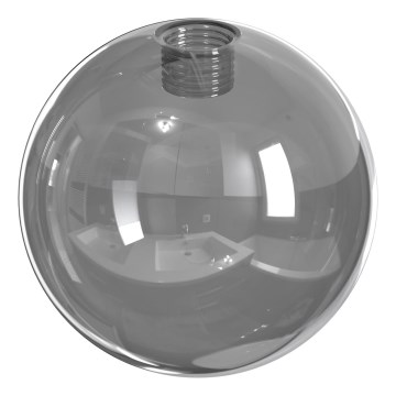 Wofi - Ersatzglas für Kronleuchter, Tischlampe, Stehlampe und Wandleuchte VILLA, Durchmesser 12 cm, grau