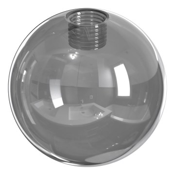 Wofi - Ersatzglas für Kronleuchter, Tischlampe, Stehlampe und Wandleuchte VILLA, Ø 8 cm, grau