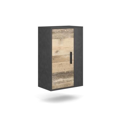 Wohnwand BRICK braun/schwarz