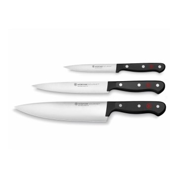 Wüsthof - Gourmet Messerset 3-teilig schwarz