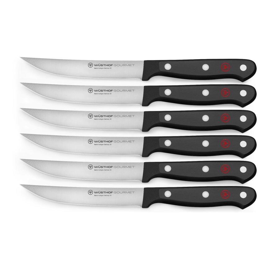 Wüsthof – Küchenmesser-Set für Steak GOURMET 6 Stück schwarz