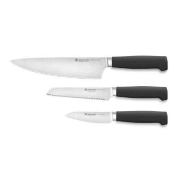 Wüsthof - PARTNER Küchenmesserset, 3-teilig, schwarz