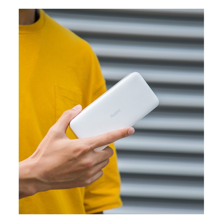 Xiaomi 20000 mAh Redmi 18W Schnellladung Power Bank Weiß