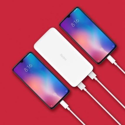 Xiaomi 20000 mAh Redmi 18W Schnellladung Power Bank Weiß