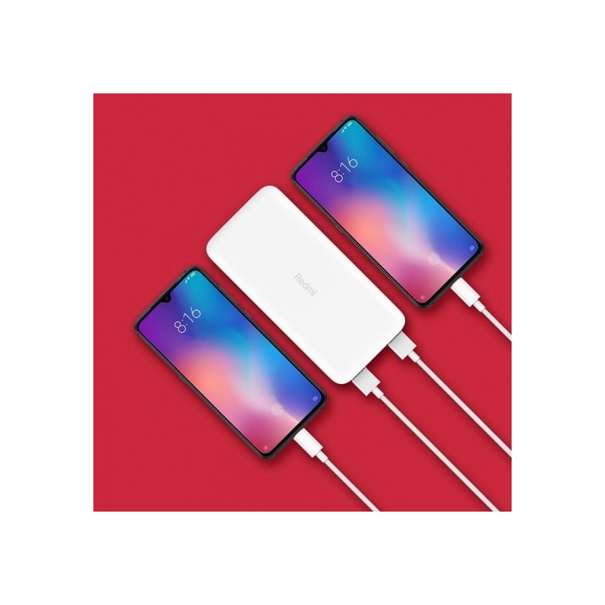 Xiaomi 20000 mAh Redmi 18W Schnellladung Power Bank Weiß