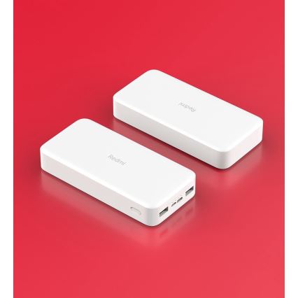 Xiaomi 20000 mAh Redmi 18W Schnellladung Power Bank Weiß