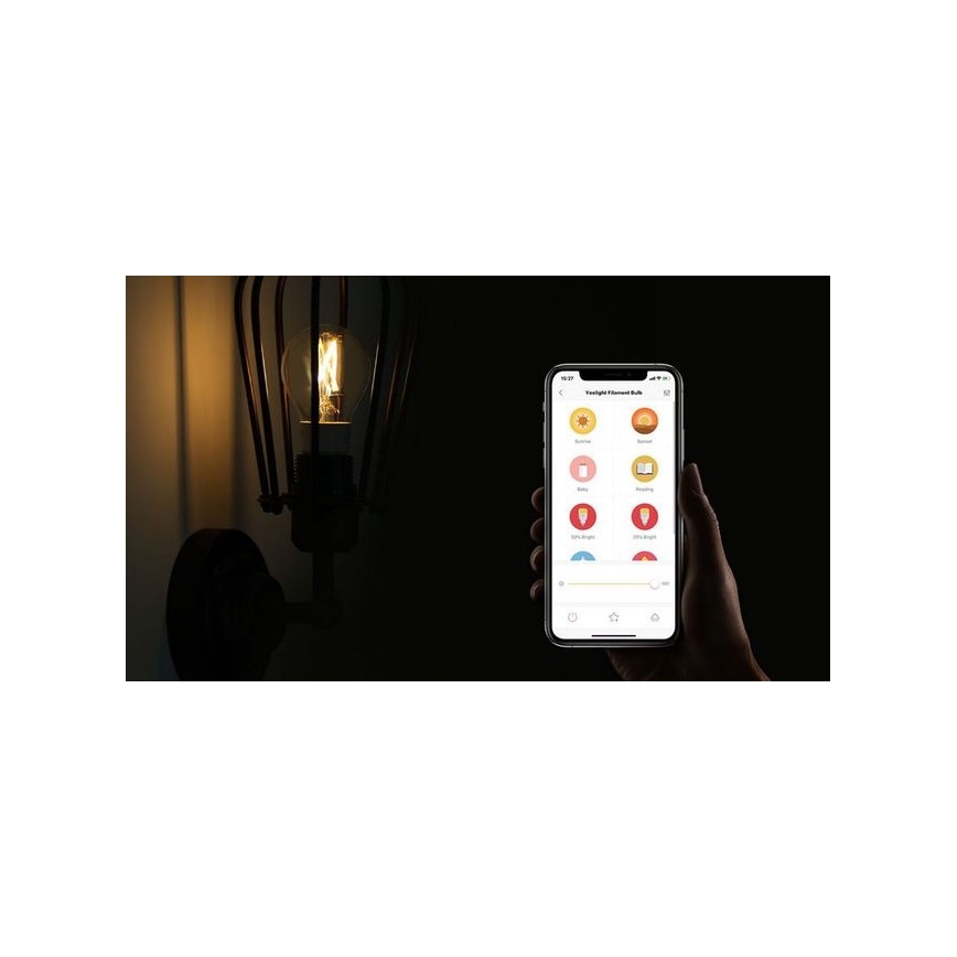 Xiaomi - LED-RGB-Dimmer-Glühbirne E27/9W/230V 1700-6500K