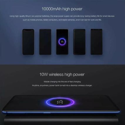 Xiaomi Mi Wireless Power Bank Essential 10000 mAh Schwarz