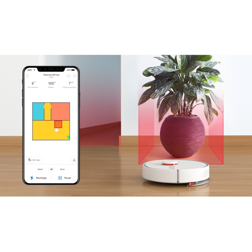Xiaomi Smart Roborock S6 Pure 58W Wi-Fi weiß