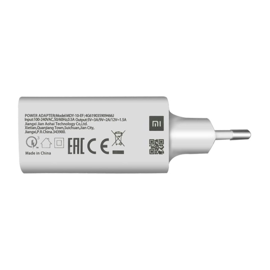 Xiaomi - USB-Steckdosenadapter QUICK 18W/230V weiß