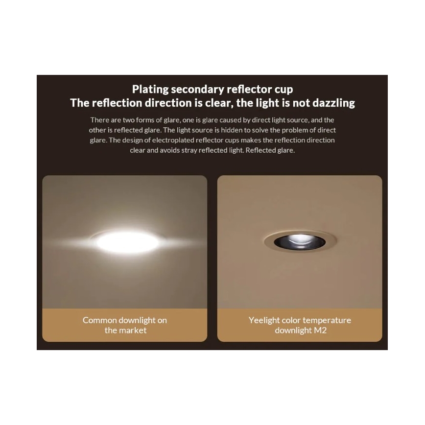 Xiaomi Yeelight Led Dimmbare Einbauleuchte Mesh Downlight Led 8w 230v Beleuchtung De