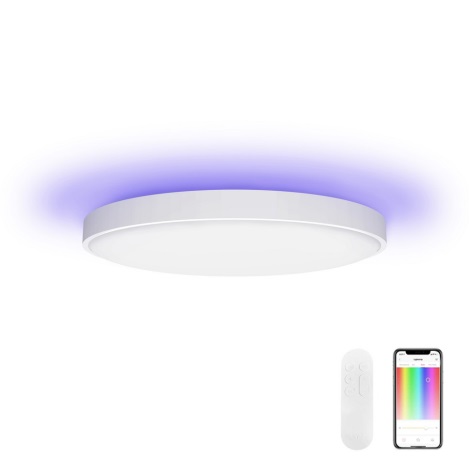 Yeelight Smart 50W RGB LED Deckenleuchte Ultraflach Wohnzimmer Rund Deckenlampe 