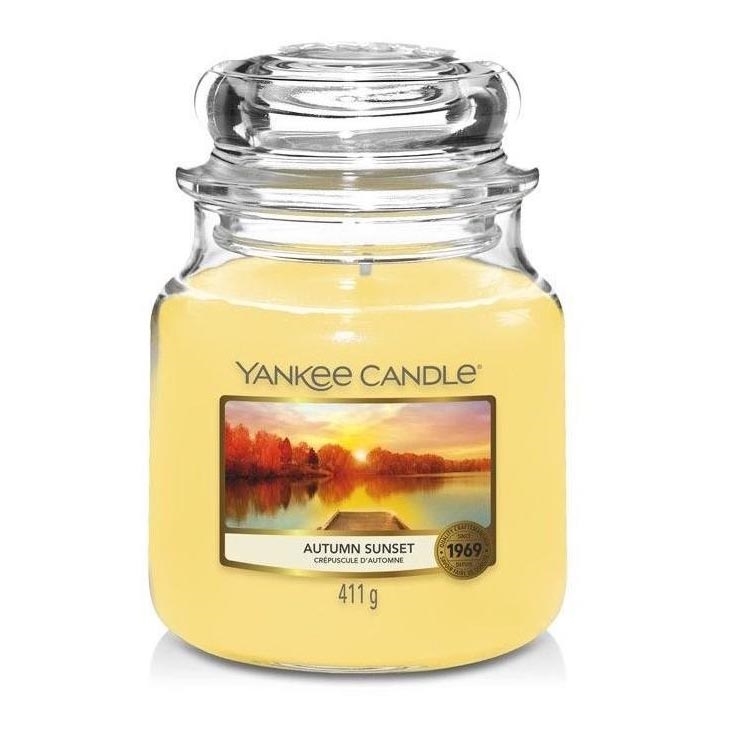 Yankee Candle - Duftkerze AUTUMN SUNSET zentral 411g 65-75 Stunden