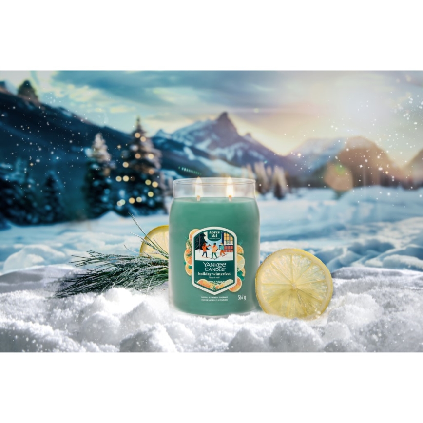 Yankee Candle - Duftkerze HOLIDAY WINTERFEST groß 567g 60-90 Std.