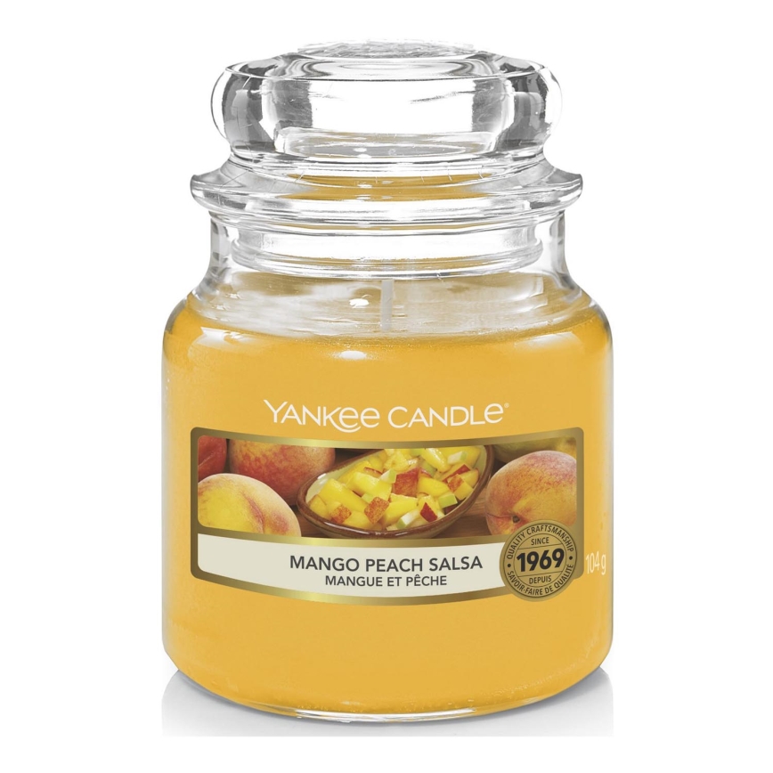 Yankee Candle - Duftkerze MANGO PEACH SALSA klein 104g 20-30 Stunden