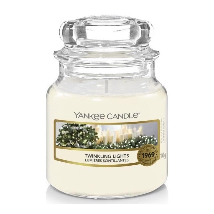 Yankee Candle - Duftkerze TWINKLING LIGHTS klein 104g 20-30 Stunden