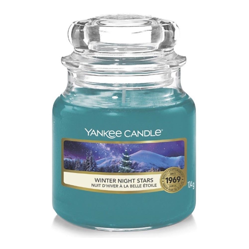 Yankee Candle - Duftkerze WINTER NIGHT STARS klein 104g 20-30 Stunden