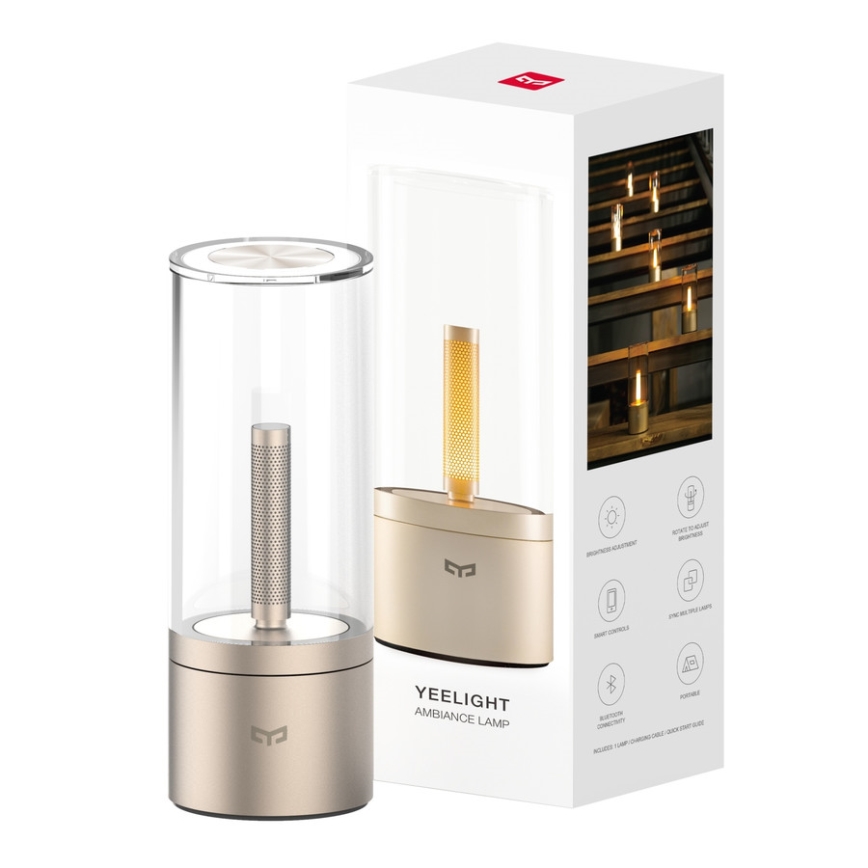 Yeelight - LED dimmbare Tischlampe CANDELA LED/6,5W/5V 2100 mAh Bluetooth