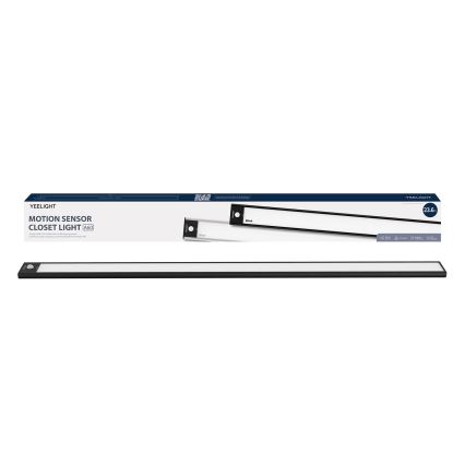Yeelight - LED dimmbares, wiederaufladbares Möbellicht mit Sensor LED/2,4W/2200 mAh 4000K 60 cm schwarz