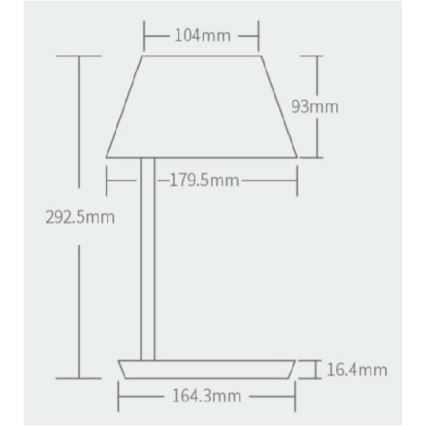 Yeelight - LED dimmbare Tischlampe mit drahtloser Aufladung Staria Nachttischlampe Pro LED/20W/230V Wi-Fi