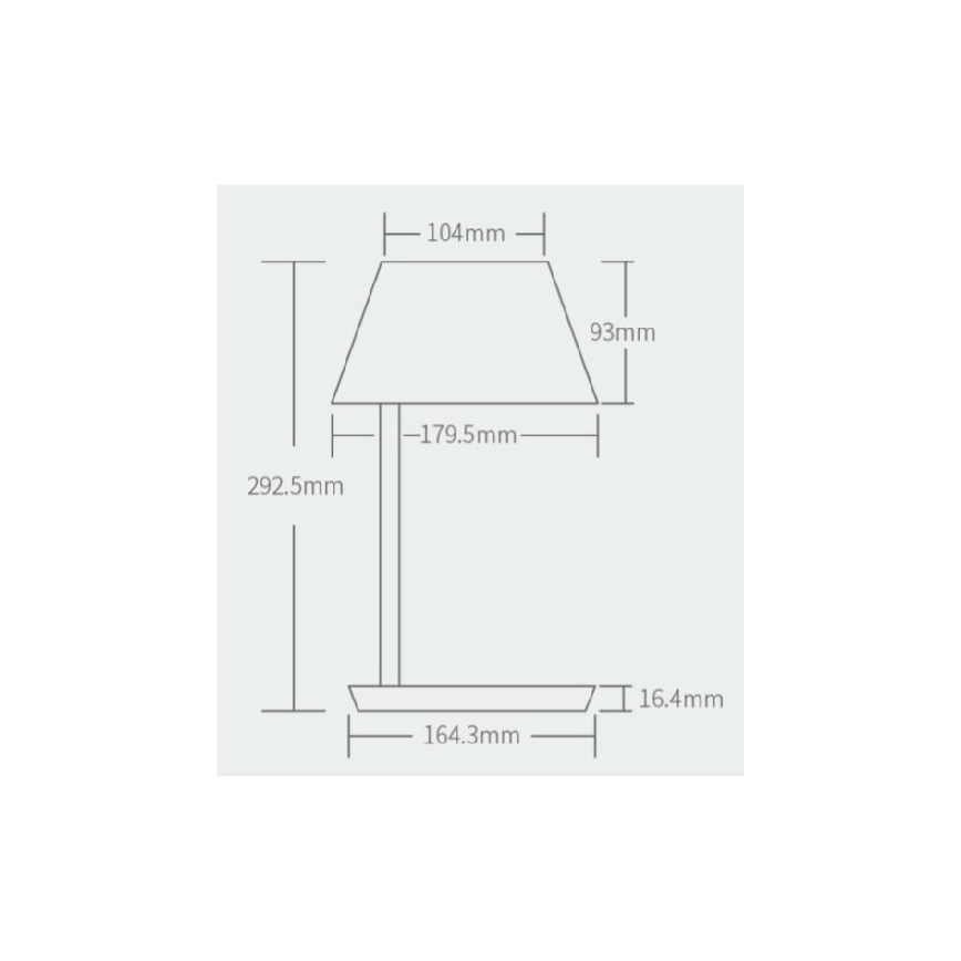 Yeelight - LED dimmbare Tischlampe mit drahtloser Aufladung Staria Nachttischlampe Pro LED/20W/230V Wi-Fi