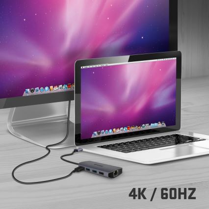 Yenkee – Adapter mit mehreren Anschlüssen 8in1 USB Typ C