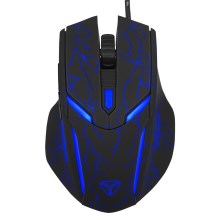 Yenkee – LED Gaming Maus 3200 DPI 6 Tasten schwarz/blau