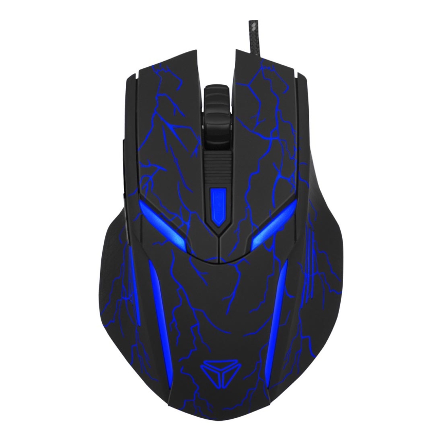 Yenkee – LED Gaming Maus 3200 DPI 6 Tasten schwarz/blau