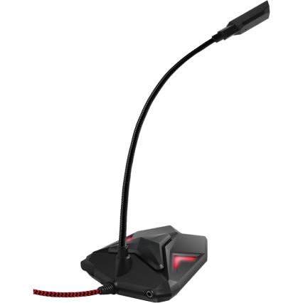 Yenkee – LED Gaming USB Mikrofon 5V schwarz/rot